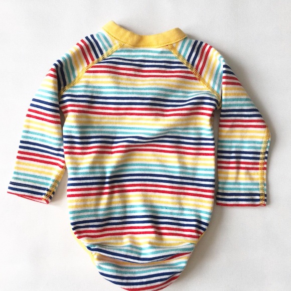 Hanna Andersson baby basics striped onesie - Picture 2 of 4